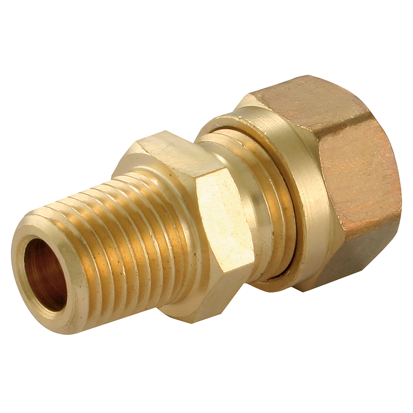 1/4" NPT Male x 12mm OD Male Stud Coupling