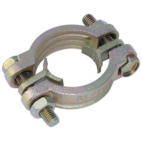 151-165MM Z/YELLOW PLATED M/IRON CLAMP