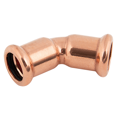 54X54MM 45 DEG ELBOW COPPER