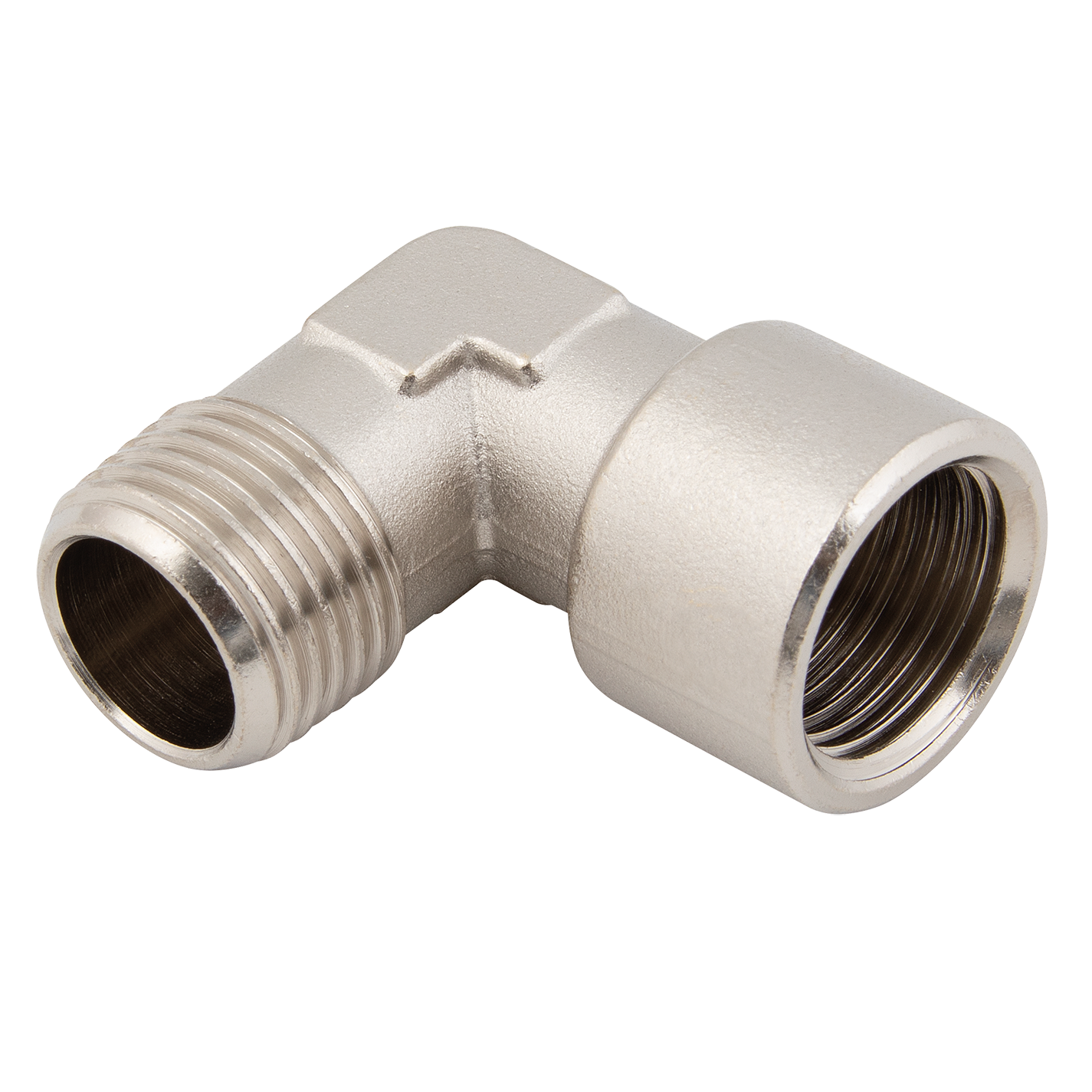 3/8" BSPT Male x 3/8" BSPP Female Equal Elbow