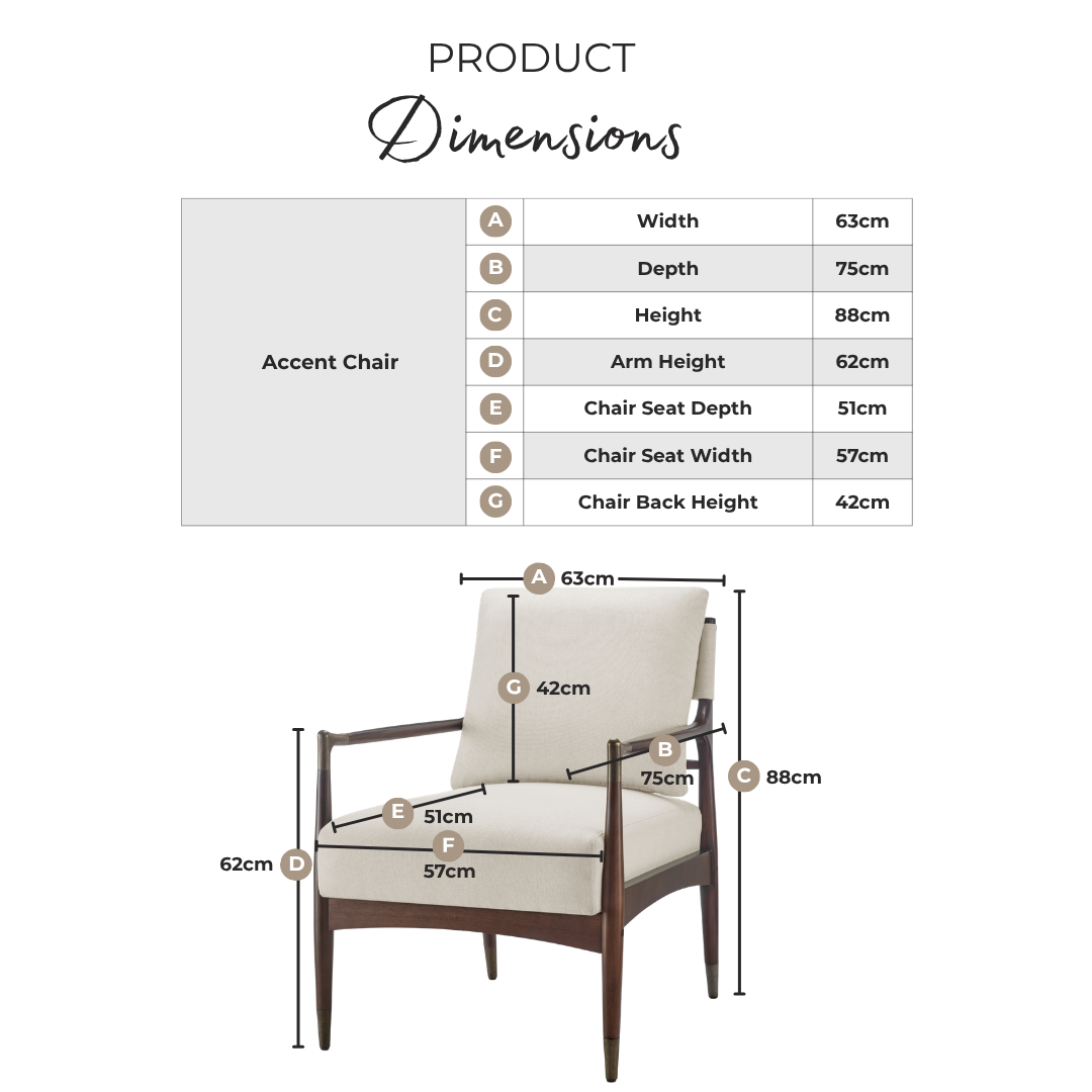 Delia Tan Faux Leather Mid Century Modern Accent Chair