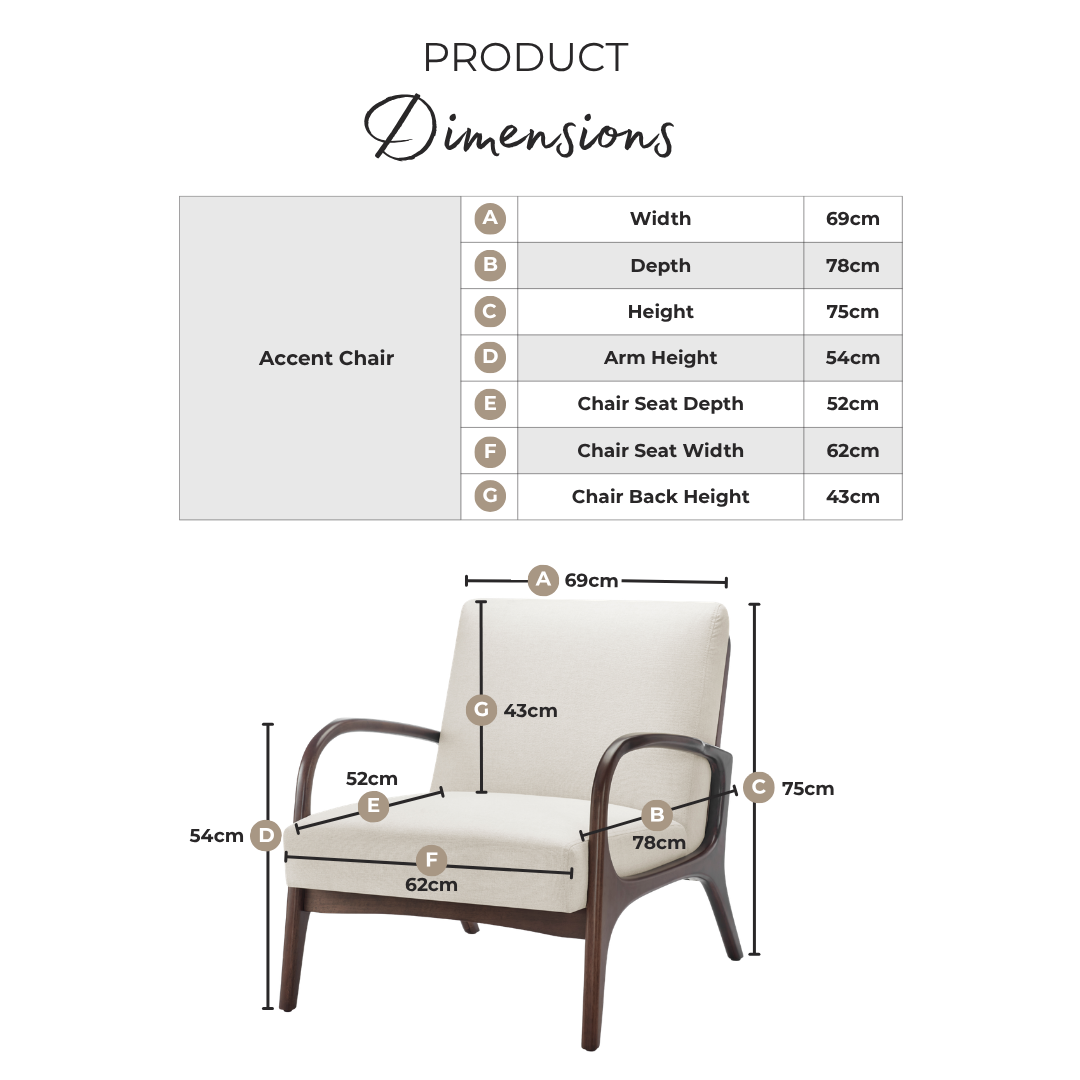 Esmeray Tan Faux Leather Mid Century Modern Accent Chair