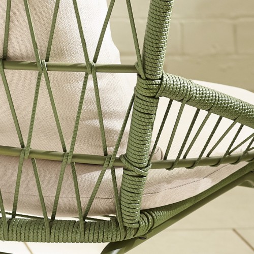 Hand-Woven PE Rattan Finish