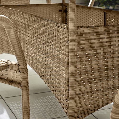 High-Density Double-Weave PE Rattan