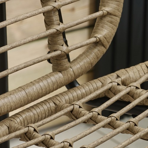 Hand-Woven PE Rattan Finish