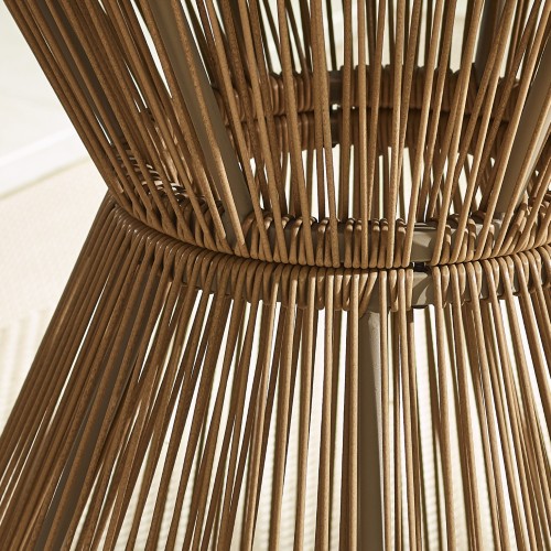 Hand-Woven PE Rattan Finish