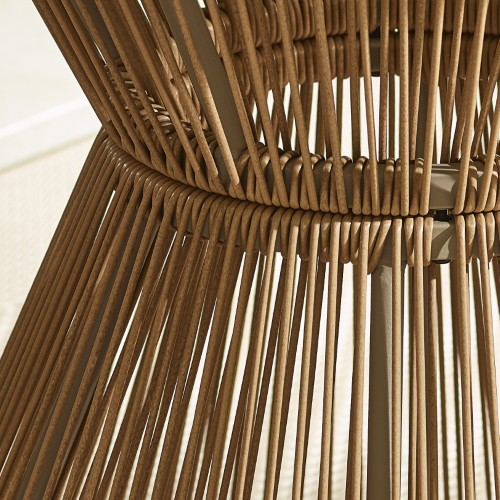 Hand-Woven PE Rattan Finish