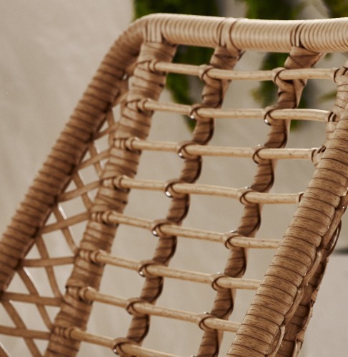 Hand-Woven PE Rattan Finish