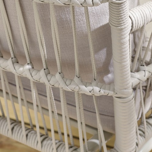 Hand-Woven PE Rattan Finish