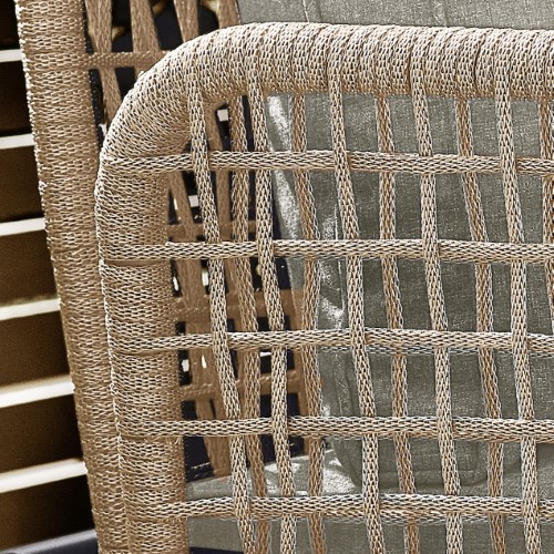 Hand-Woven PE Rattan Finish