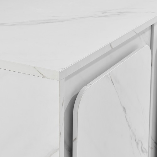 Quiet luxury marble effect