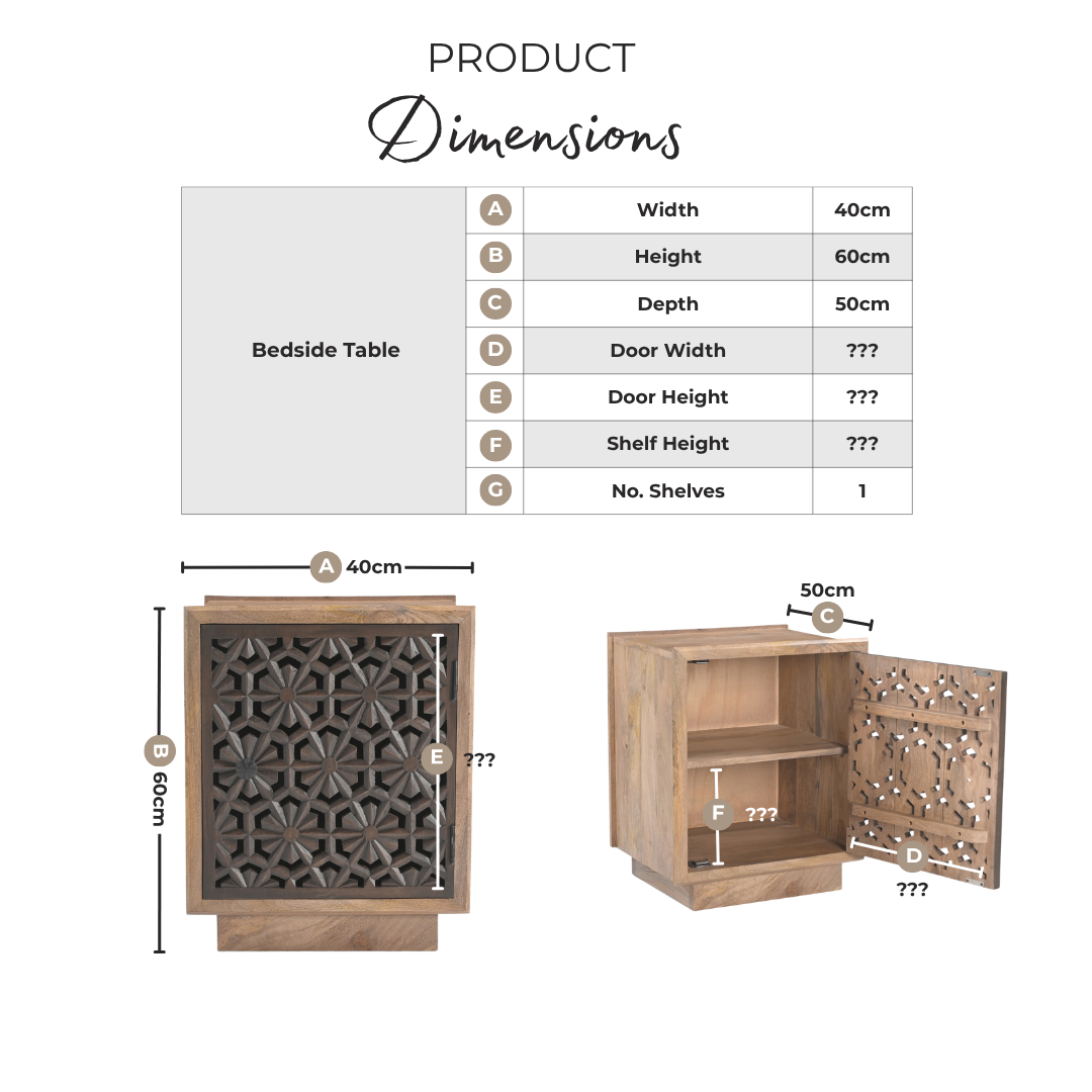 Rainier Square Walnut Wood 1 Door Decorative Side Table