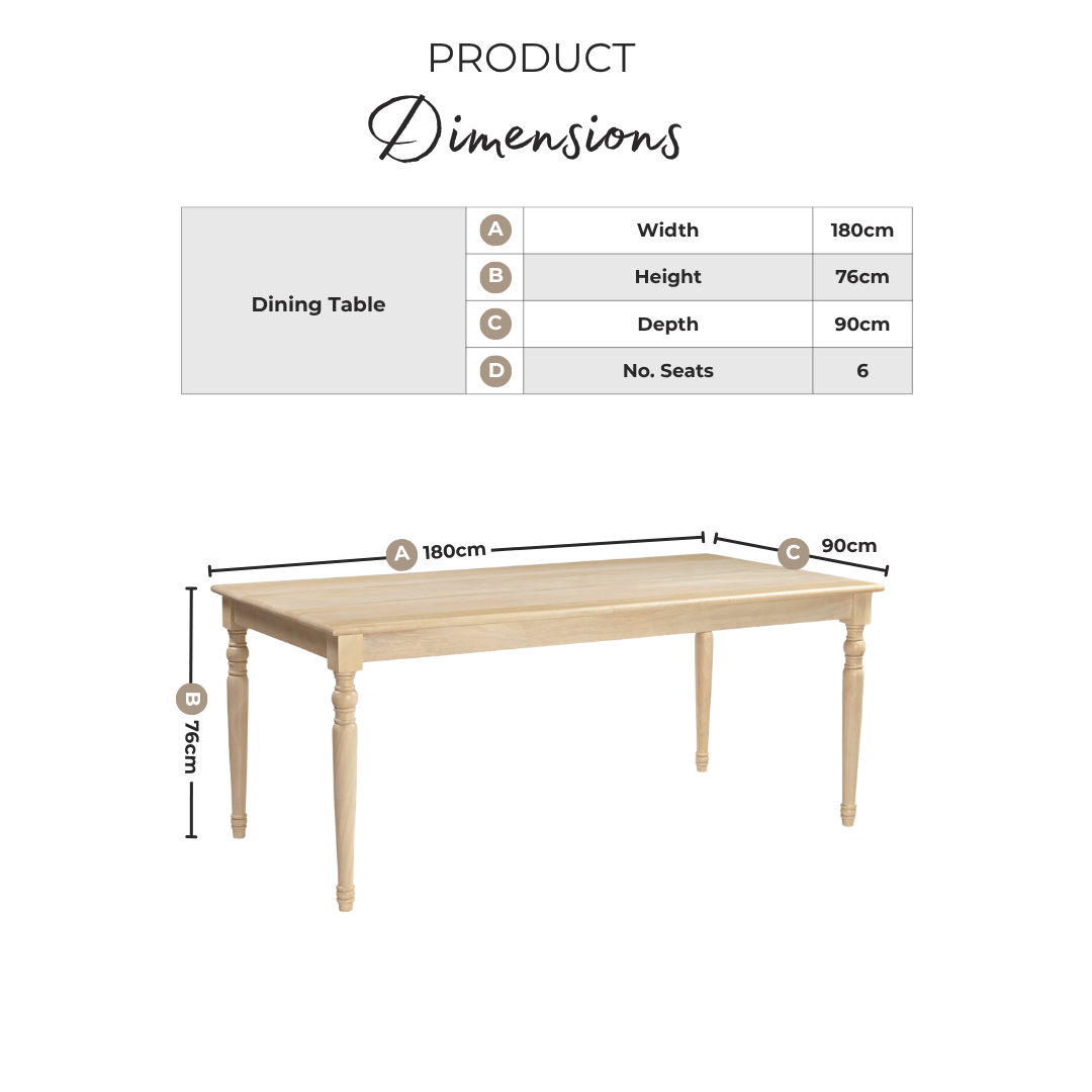 Aalto Rectangle White Oak Wood 6-8 Seater Dining Table