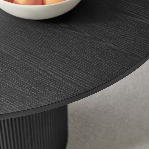 Matte Black Wood-Grain Finish