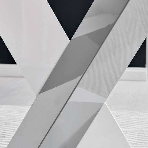 Contrasting X-Shape Pedestal Design