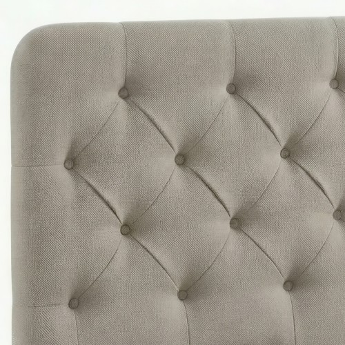 Chesterfield-Inspired Button-Tufted Headboard