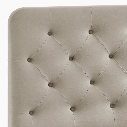 Chesterfield-Inspired Button-Tufted Headboard