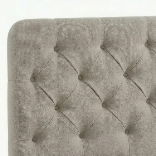 Chesterfield-Inspired Button-Tufted Headboard