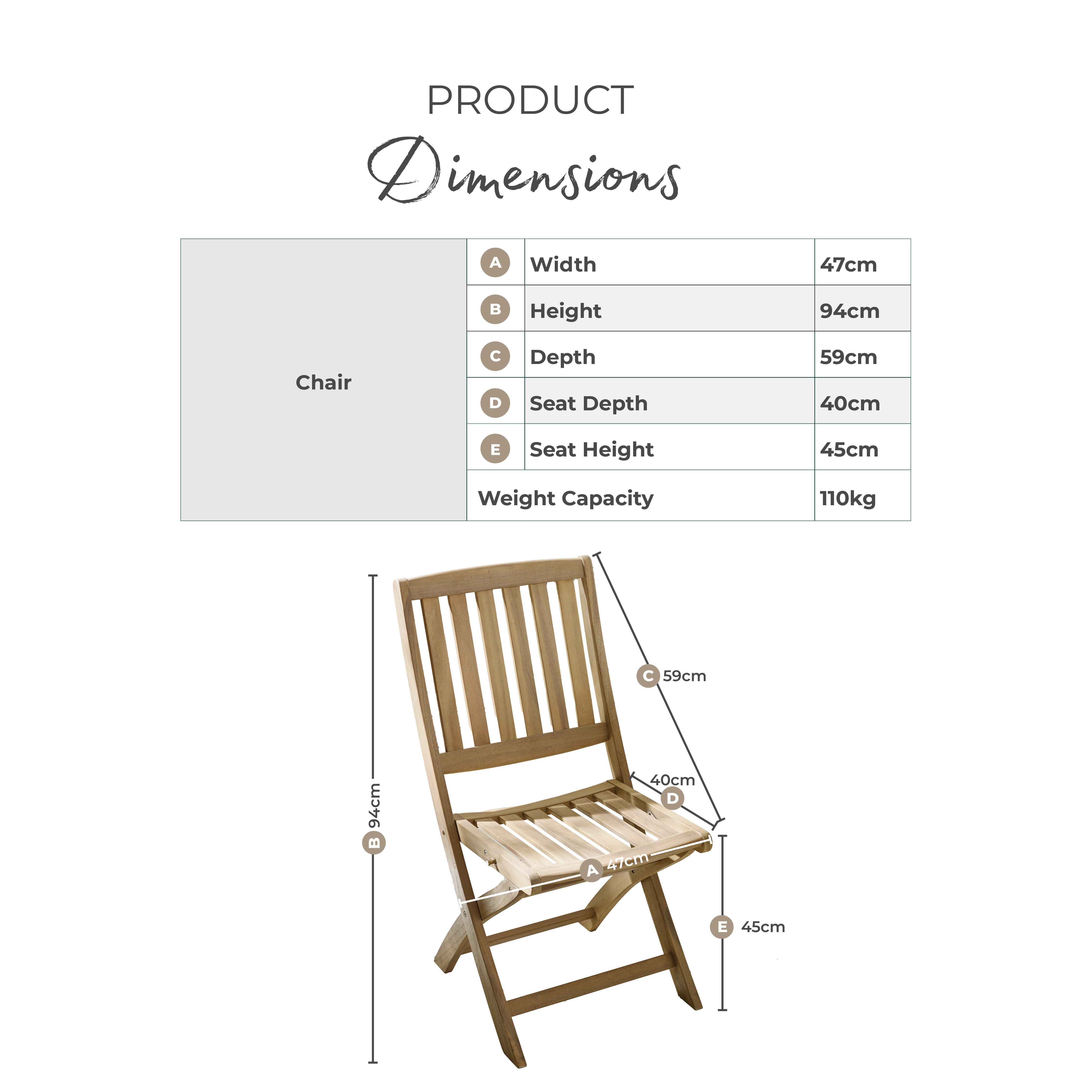 Hamburg  Wood 4 Seat Garden Dining Set