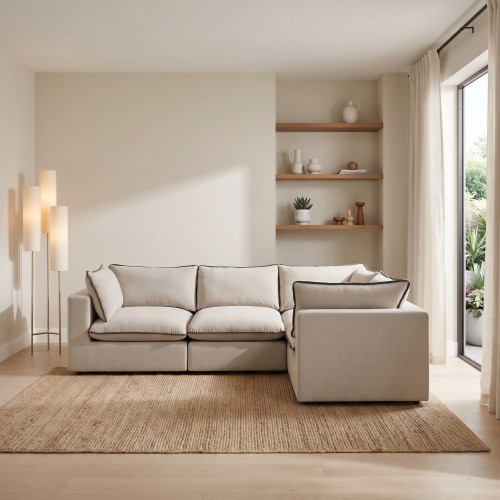 Laid-back modular sofa style