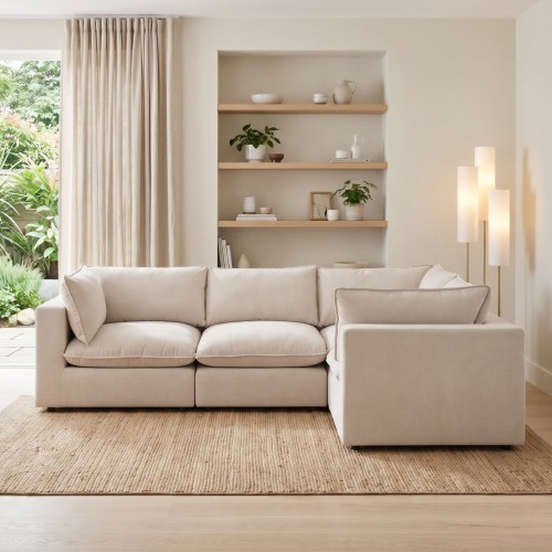 Laid-back modular sofa style