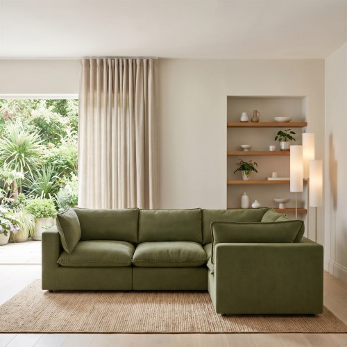 Laid-back modular sofa style