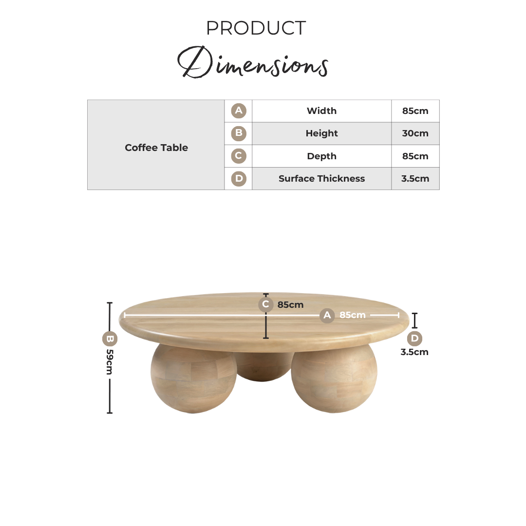 Olympus Mango Wood Walnut Finish Coffee Table