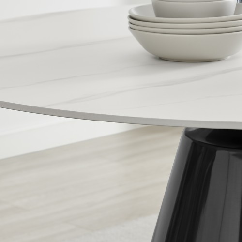 Spacious Round Tabletop