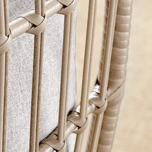 Hand-Woven PE Rattan Finish