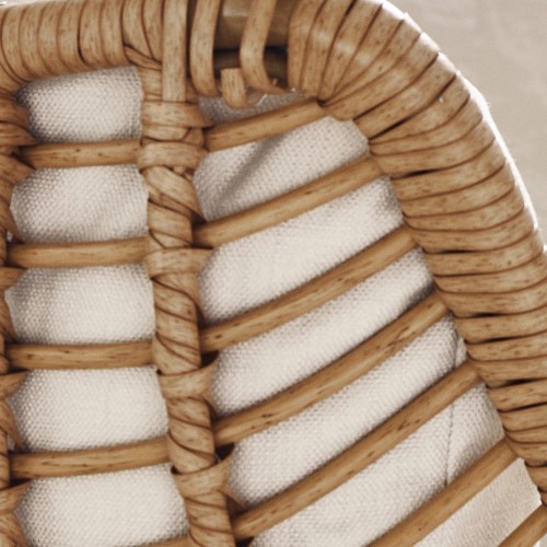 Hand-Woven PE Rattan Finish