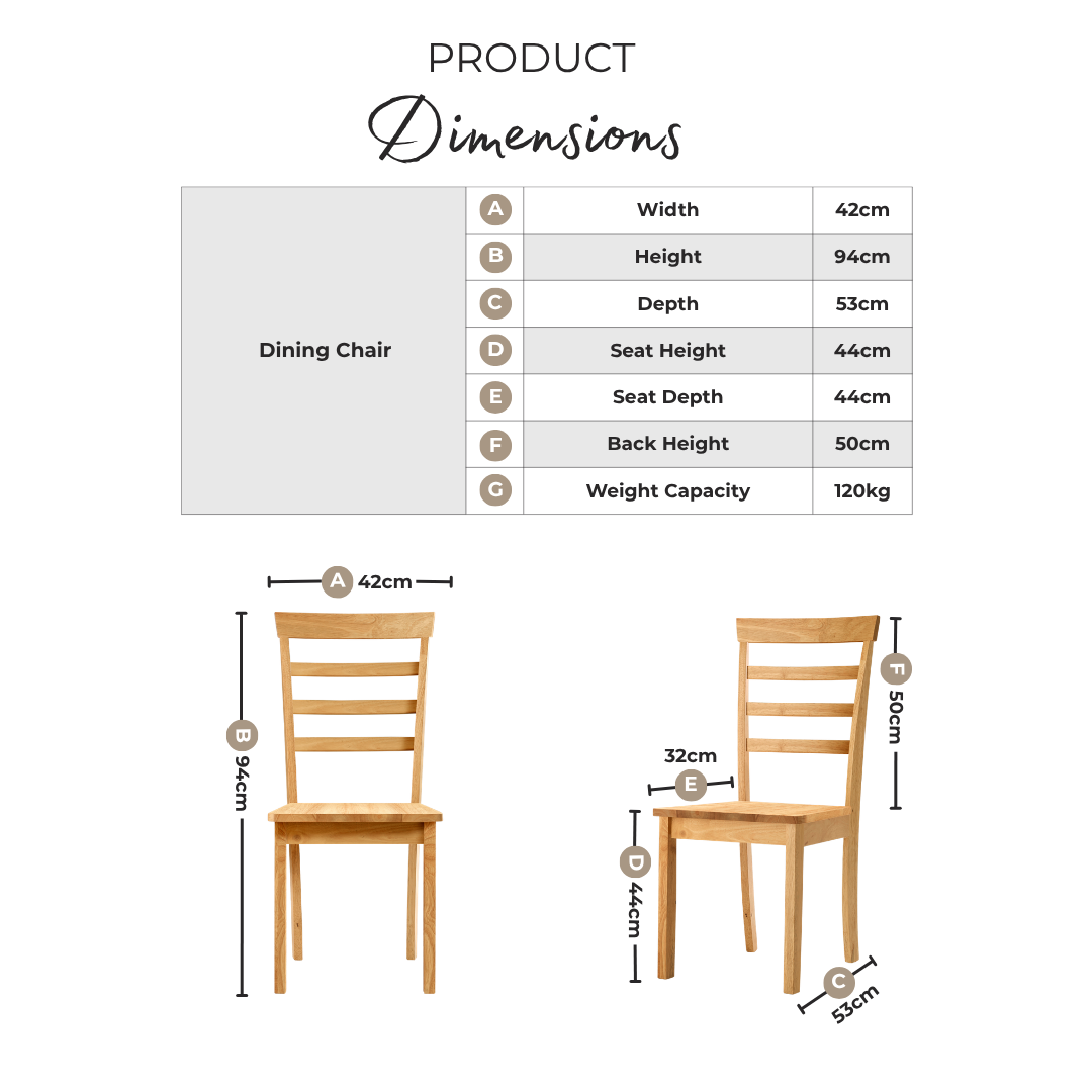 2x Whitby Black Solid Wood Dining Chairs