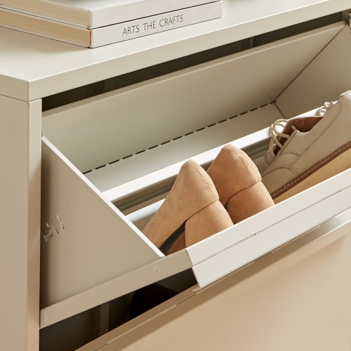 Tilt-Open Storage Compartments