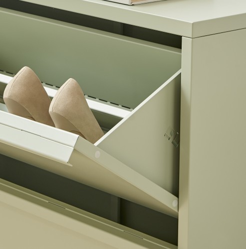 Tilt-Open Storage Compartments