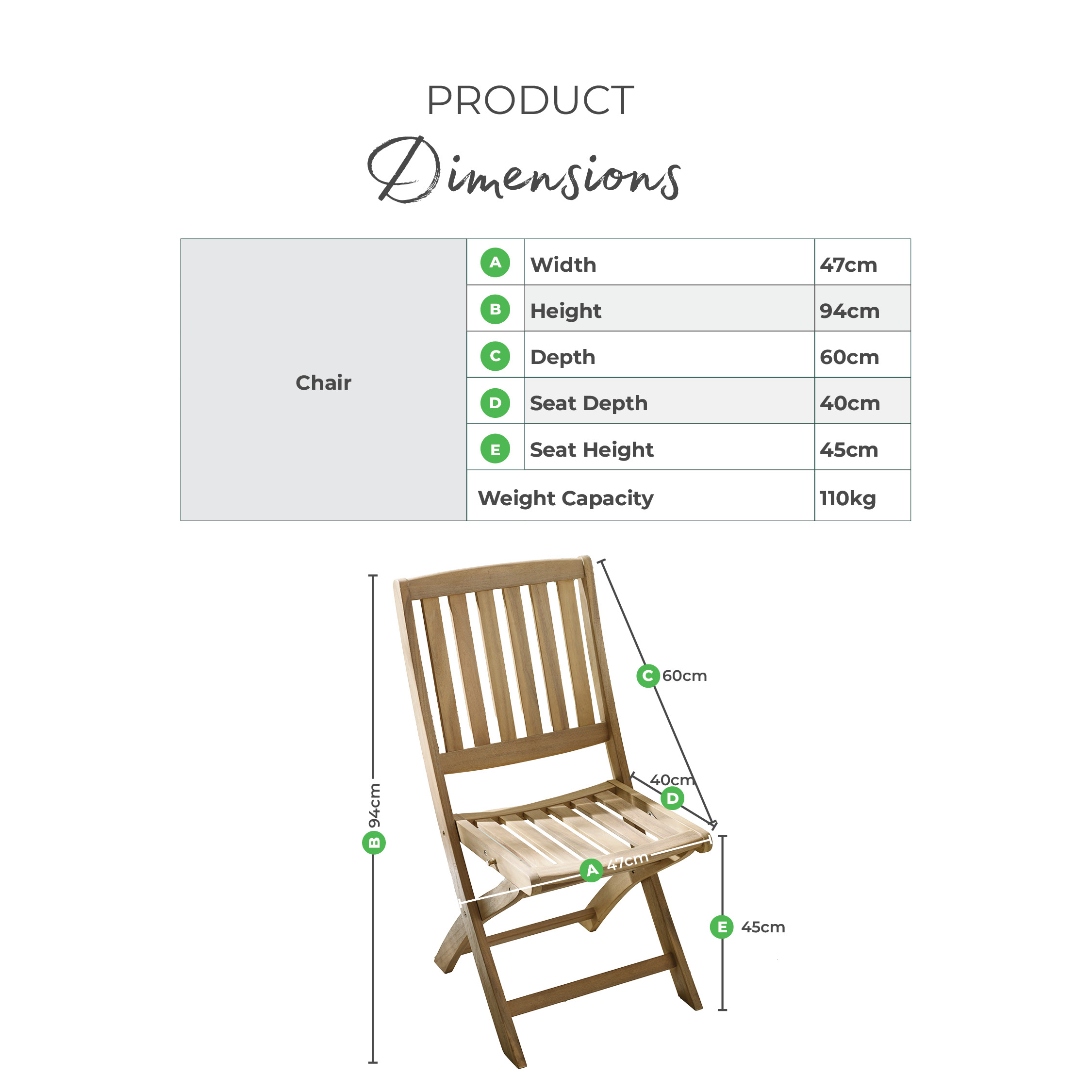 Asa & Hamburg Wood 4 Seat Garden Dining Set