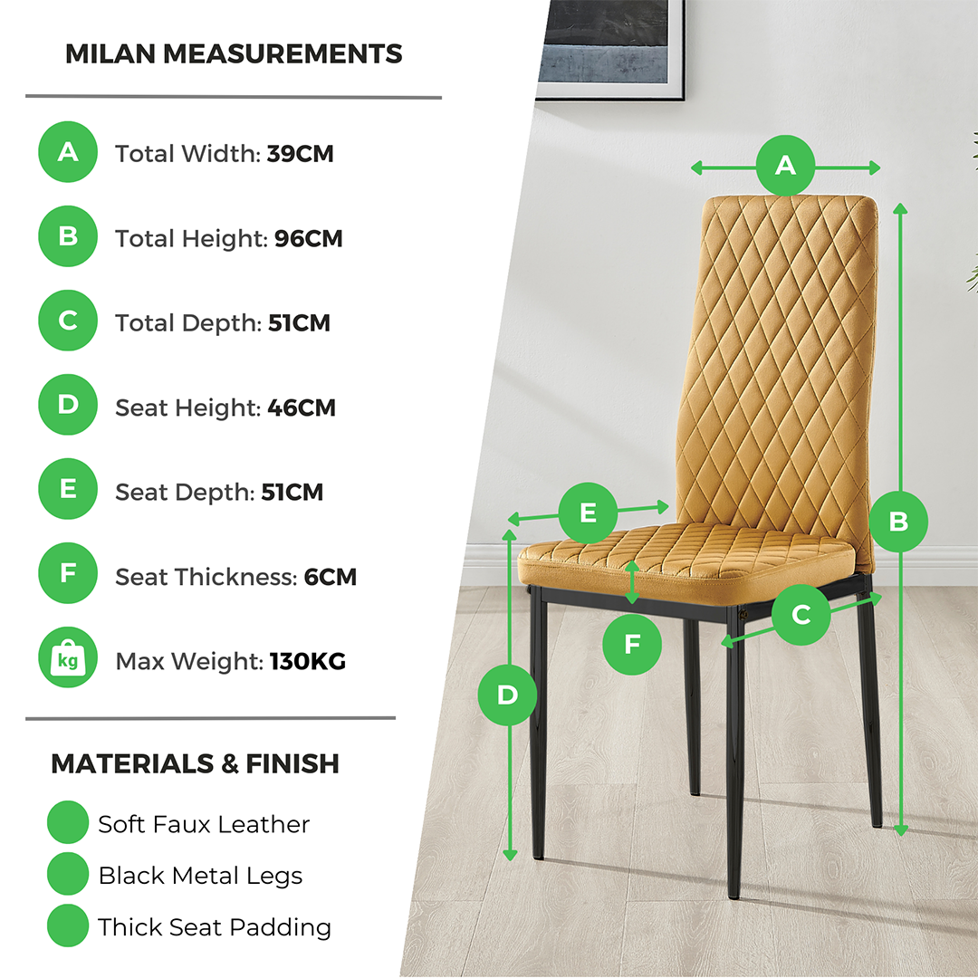 6x Milan Black Hatched Velvet Dining Chairs Black Legs