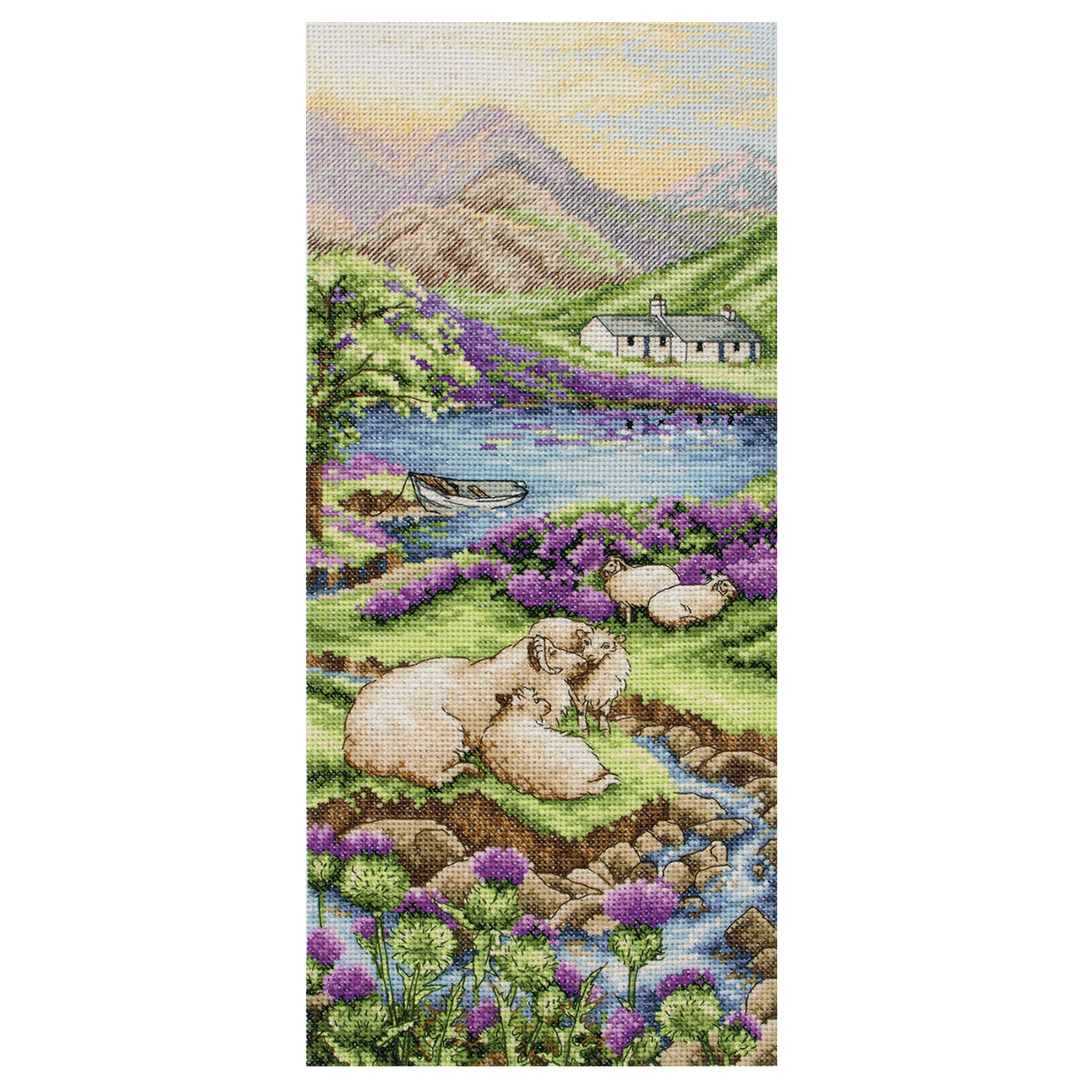 Counted Cross Stitch Kit Highlands Landscape Anchor Groves and Banks