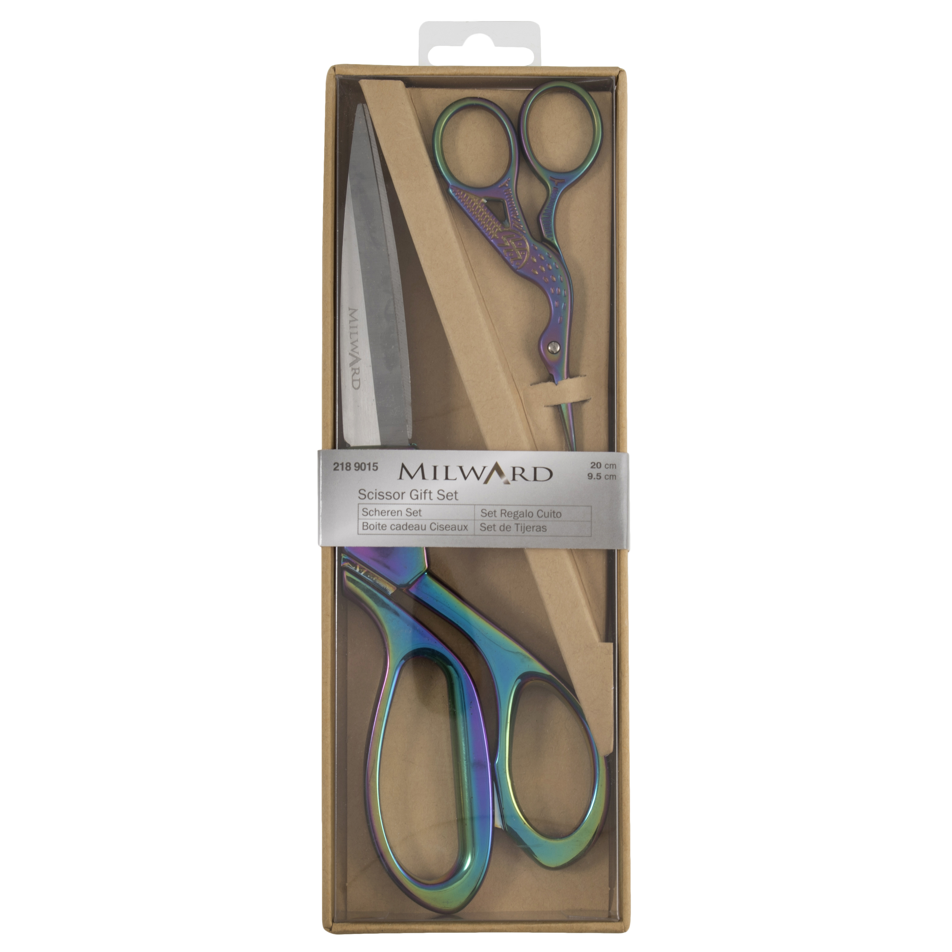 Picture of Scissors: Gift Set: Dressmaking (20cm) and Embroidery (9.5cm): Rainbow