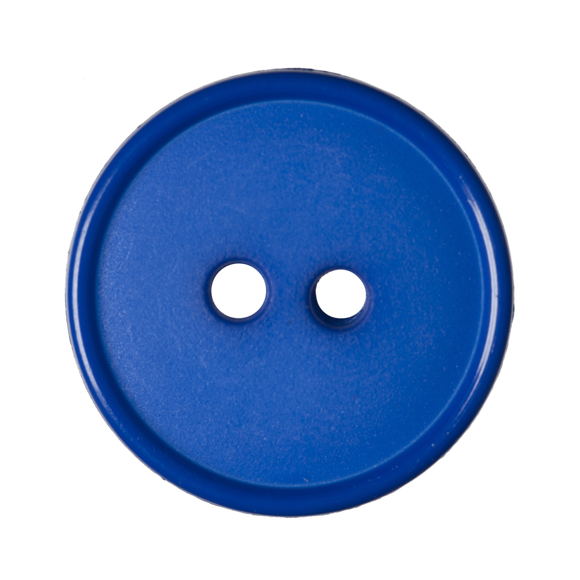 Buttons: Flat Top: Narrow Rim: 2-Hole: 18mm: Dark Blue - Trimits Loose ...