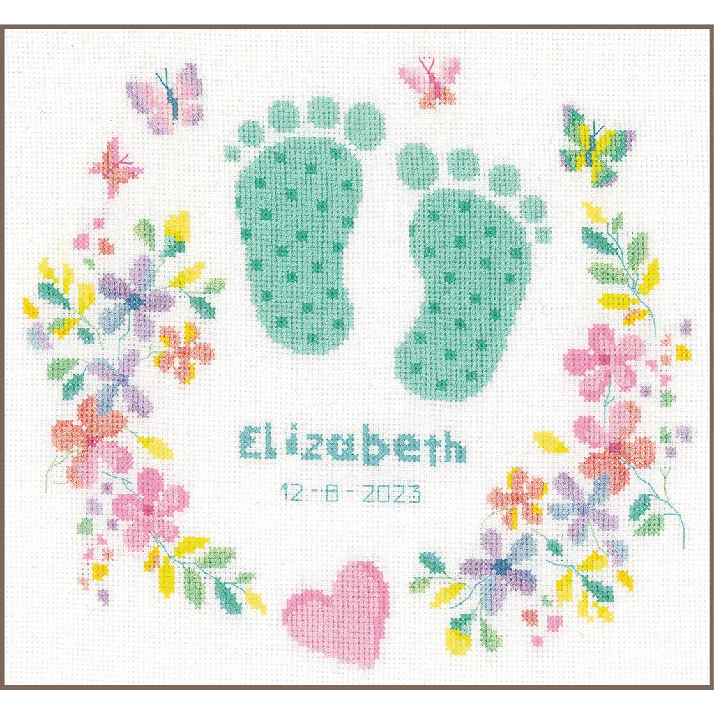 Cross stitch baby on sale