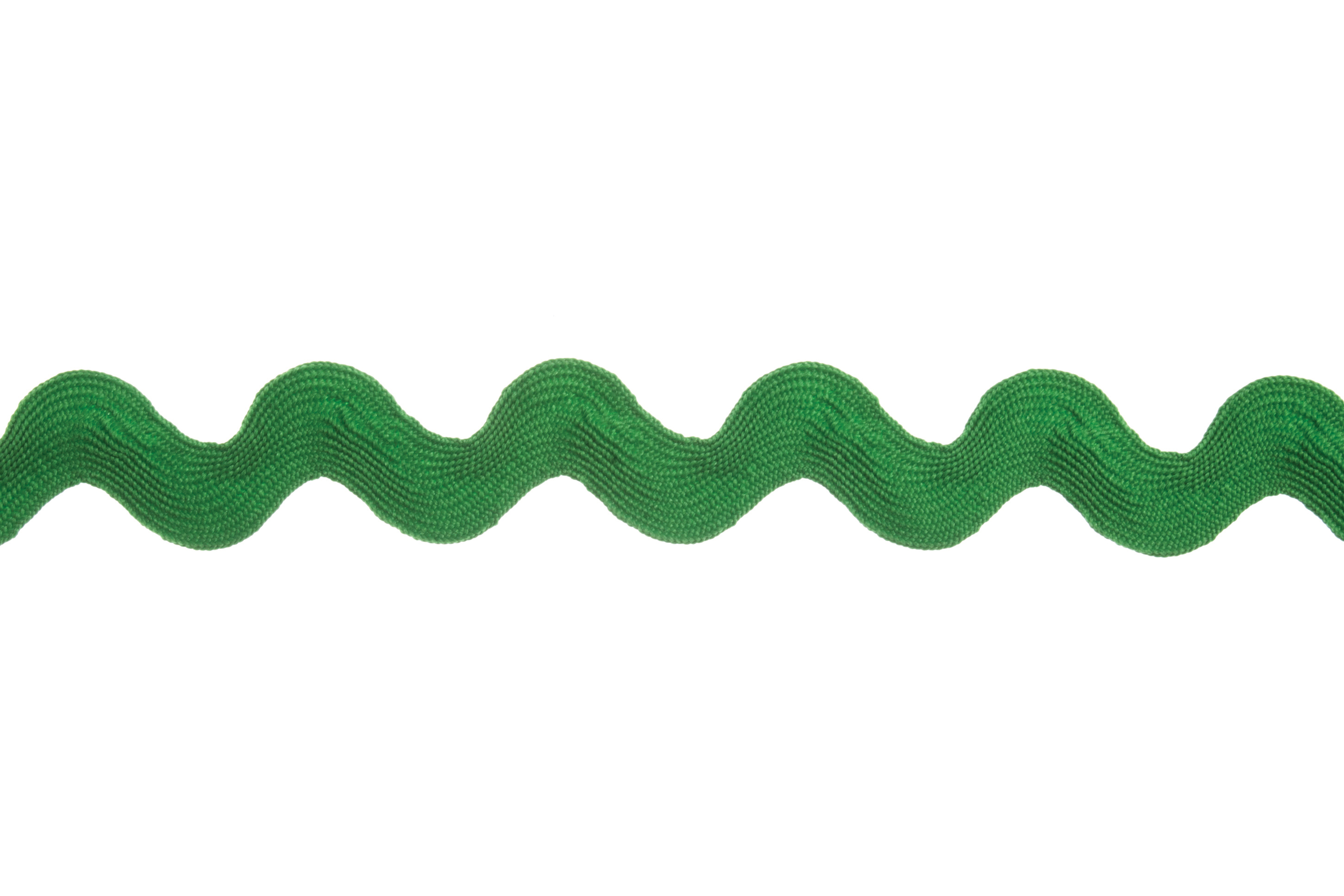 Trim Ric Rac Polyester 25m x 22mm Green Essential Trimmings
