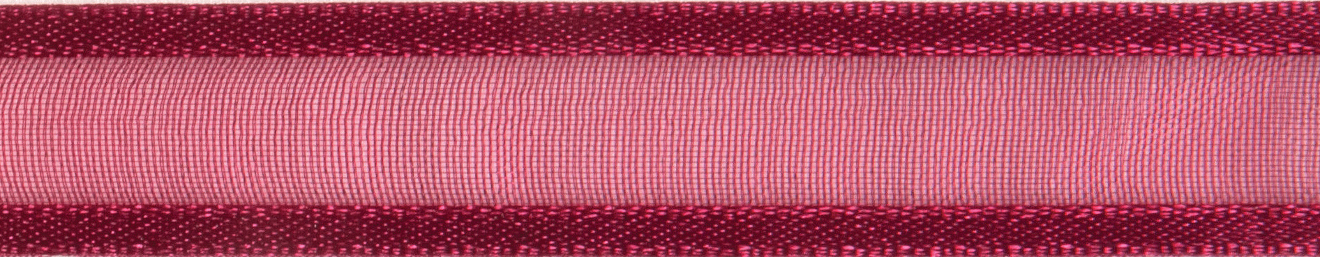 Picture of Ribbon: Organdie with Satin Edge: 4m x 20mm: Wine