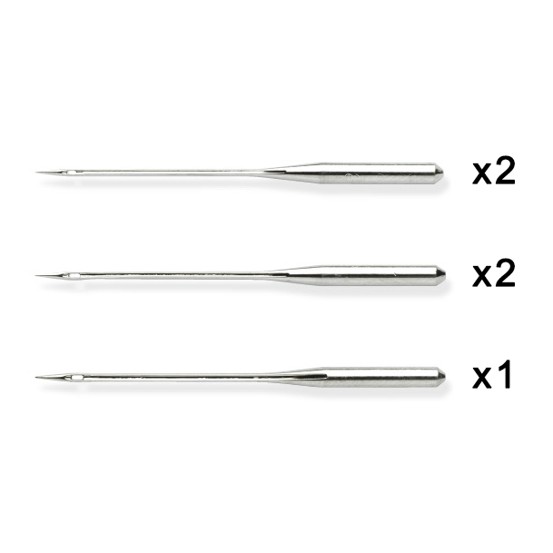 Sewing Machine Needles Universal 2 x 60(8), 2 x 70(10), 1 x 80(12) 5