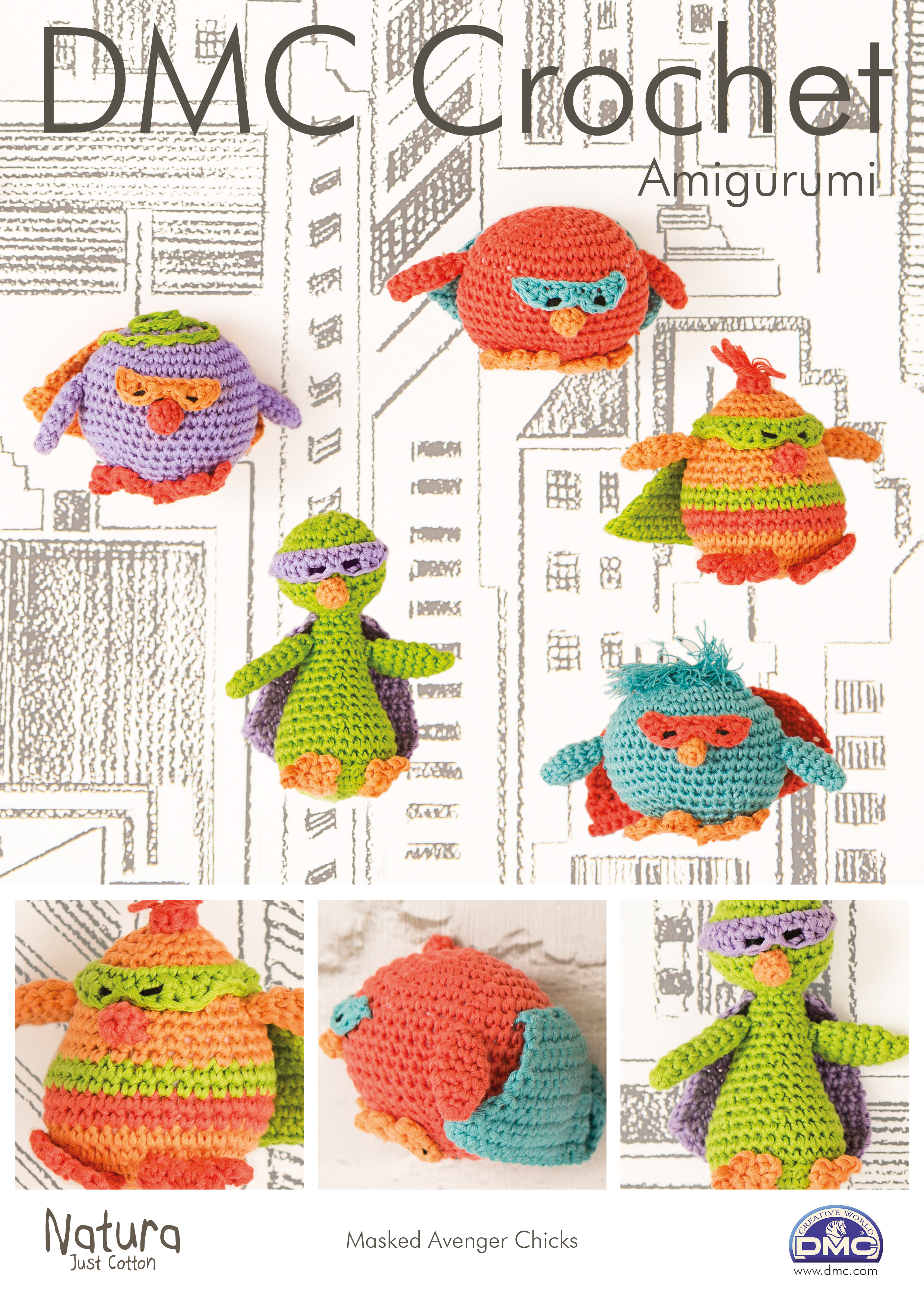 Picture of DMC Crochet Pattern: Masked Avenger Chicks