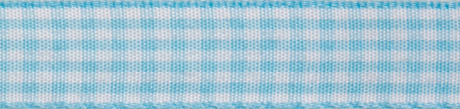 Picture of Ribbon: Gingham 2-Colour: 5m x 6mm: Light Blue with White