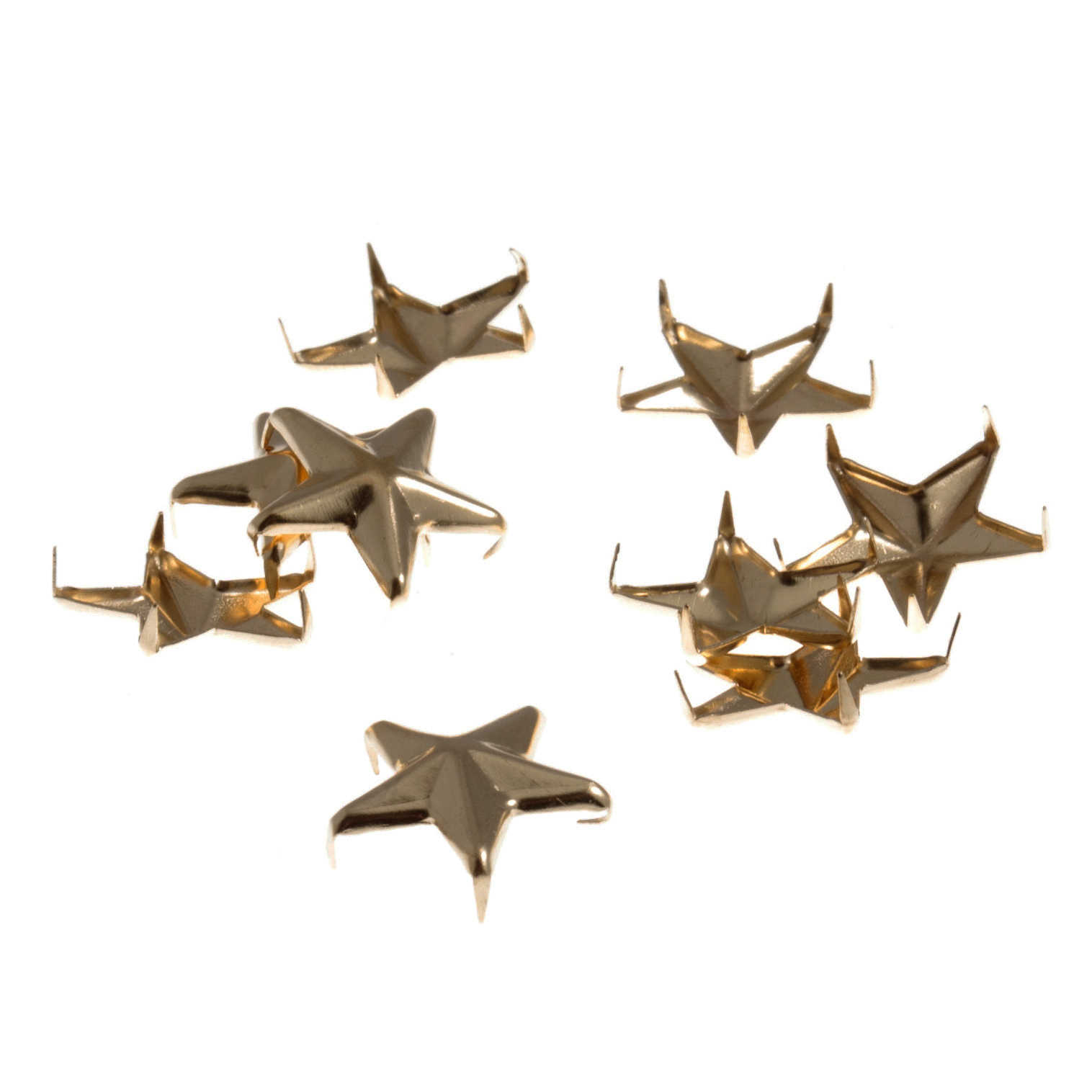 Picture of Trim: Studs: Claw: Star: Gold: 16mm: 12 Pack