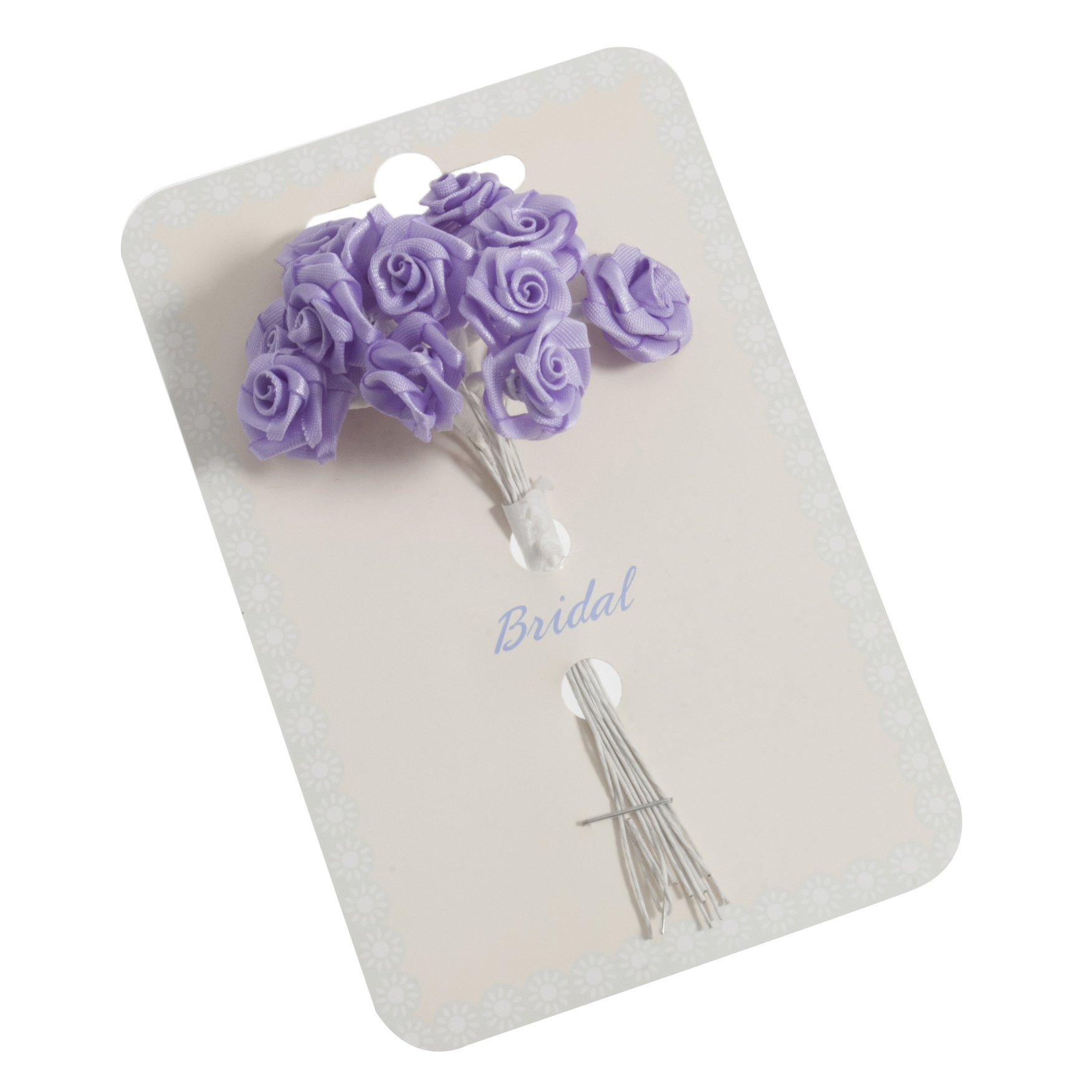 Picture of Ribbon Rose: 15mm: Pack of 12: Lilac