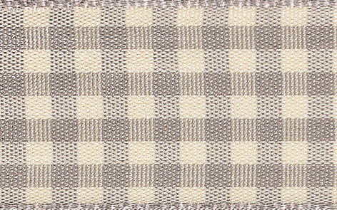Picture of Natural Gingham: 4m x 15mm: Grey