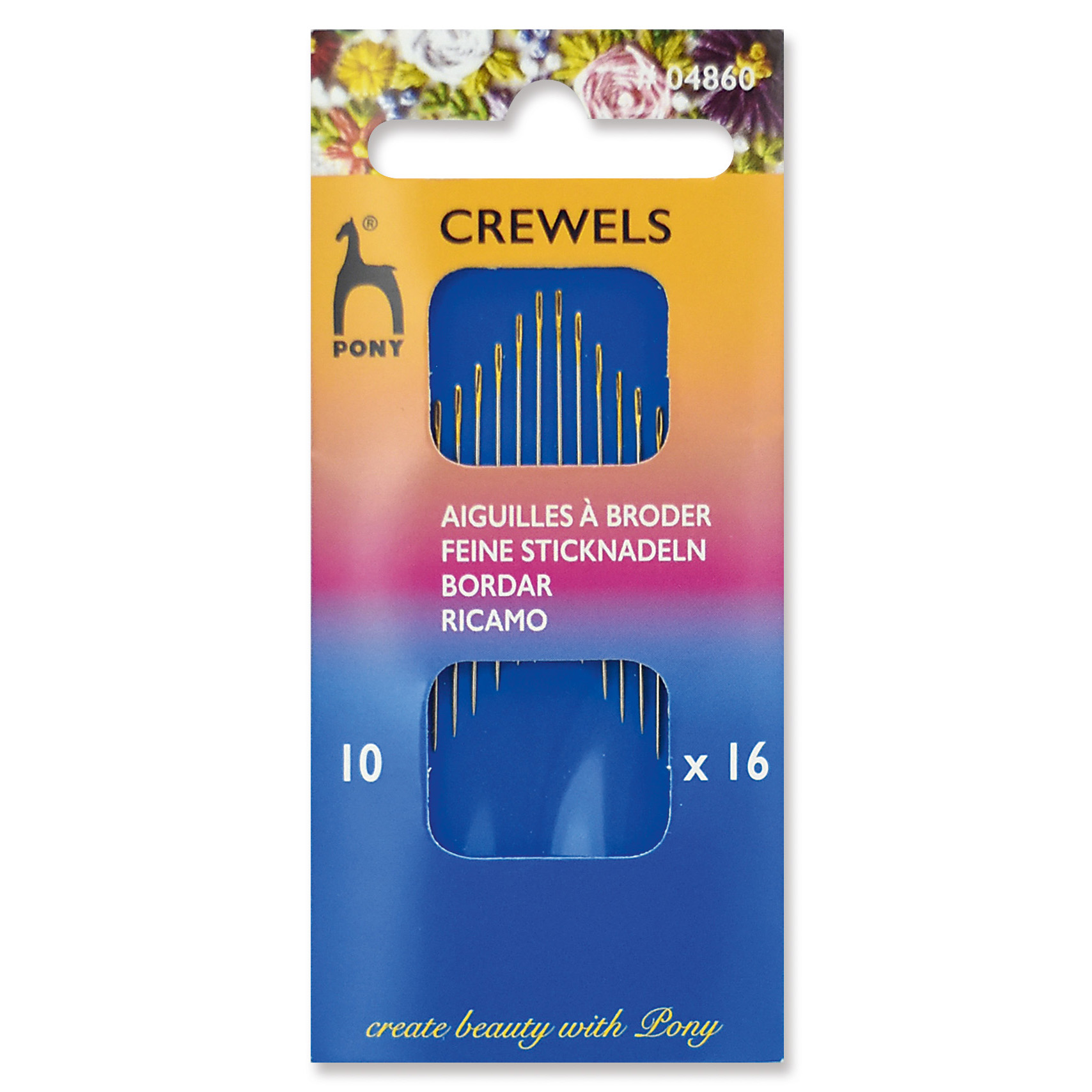 Hand Embroidery Needles Various Sizes Crewels Long Eye Hand Sewing Needles  