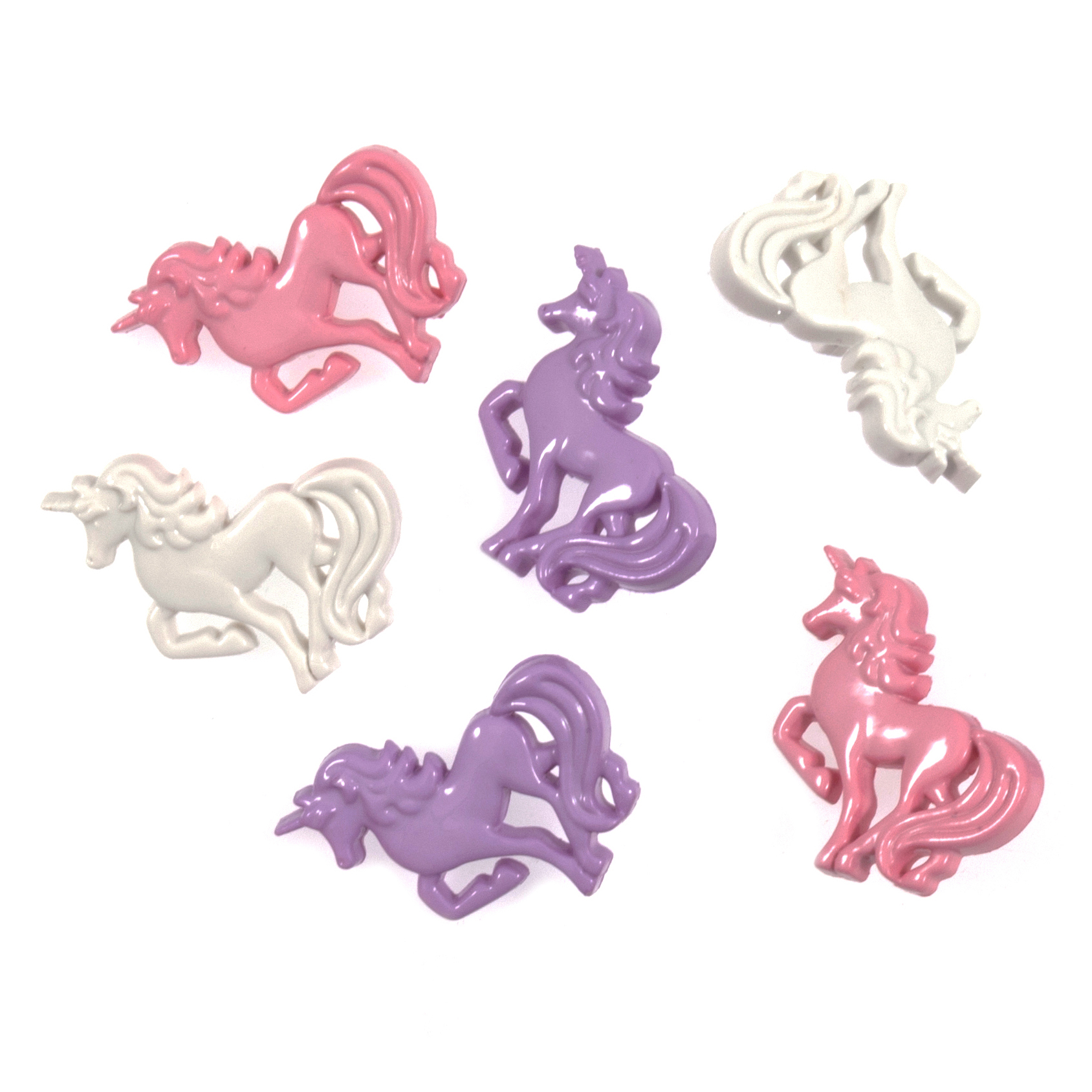 Buttons Novelty Unicorns Pack of 6 Code B Trimits Groves and Banks
