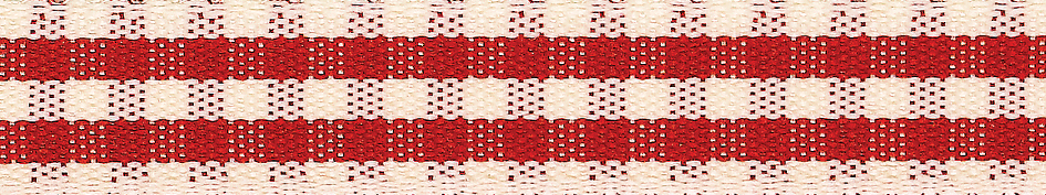 Picture of Rustic Gingham: 3m x 25mm: Red